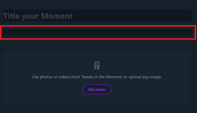 twitter moment description