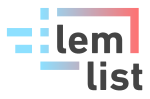 Lemlist logo cold email image personalization tools that has image personalization at scale by Guillaume Moubeche